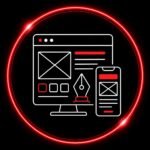 Ilustración que describe la creación web, que es el paso 4 del proceso cuando contratan nuestro servicio de diseño web en Huelva