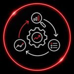 Ilustración que describe la optimización continua en el mantenimiento web del cliente en nuestra agencia seo en Huelva